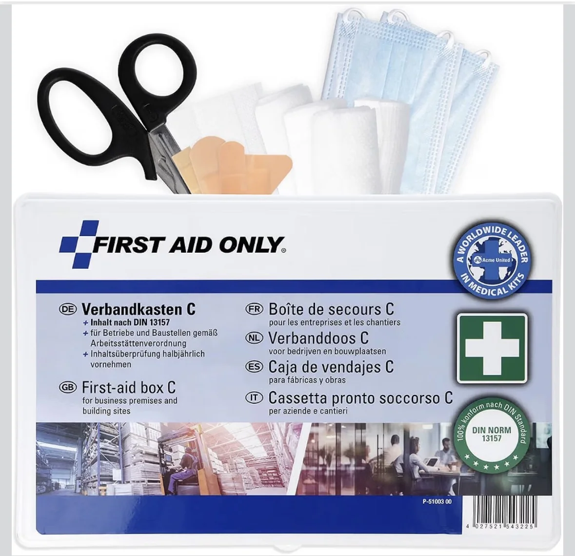 First Aid Only · DIN 13157 first-aid kit