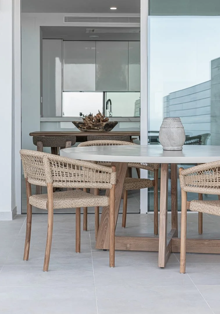Outdoor dining area