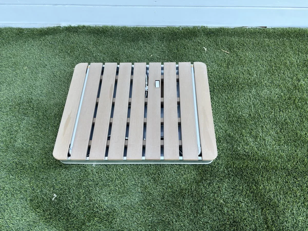 Garden shower platform